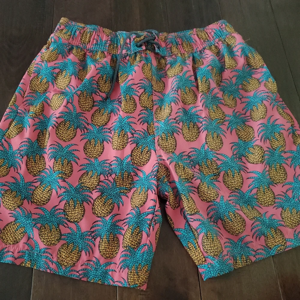 Swimming shorts size medium by Reverse Threads colorful pineapple 🍍